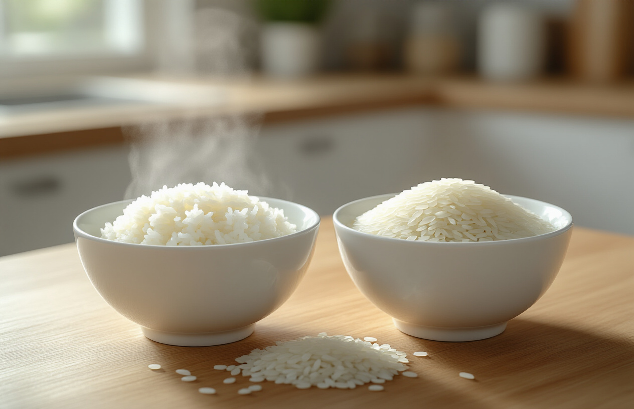 Understanding the Nutritional Differences Between Steamed and Raw Rice