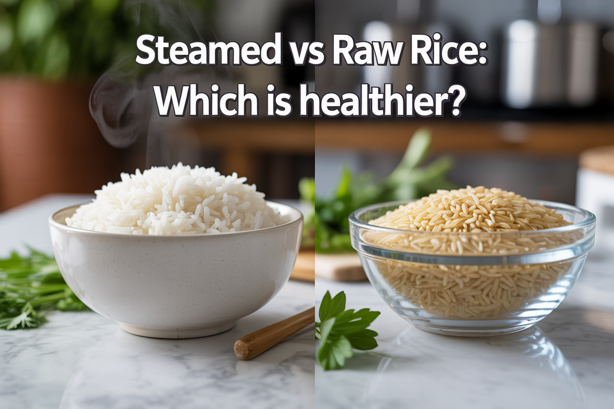 Which is good for your health, steamed or raw rice?