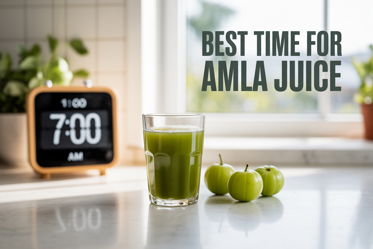 What is the best time to drink Amla juice? and Benefits
