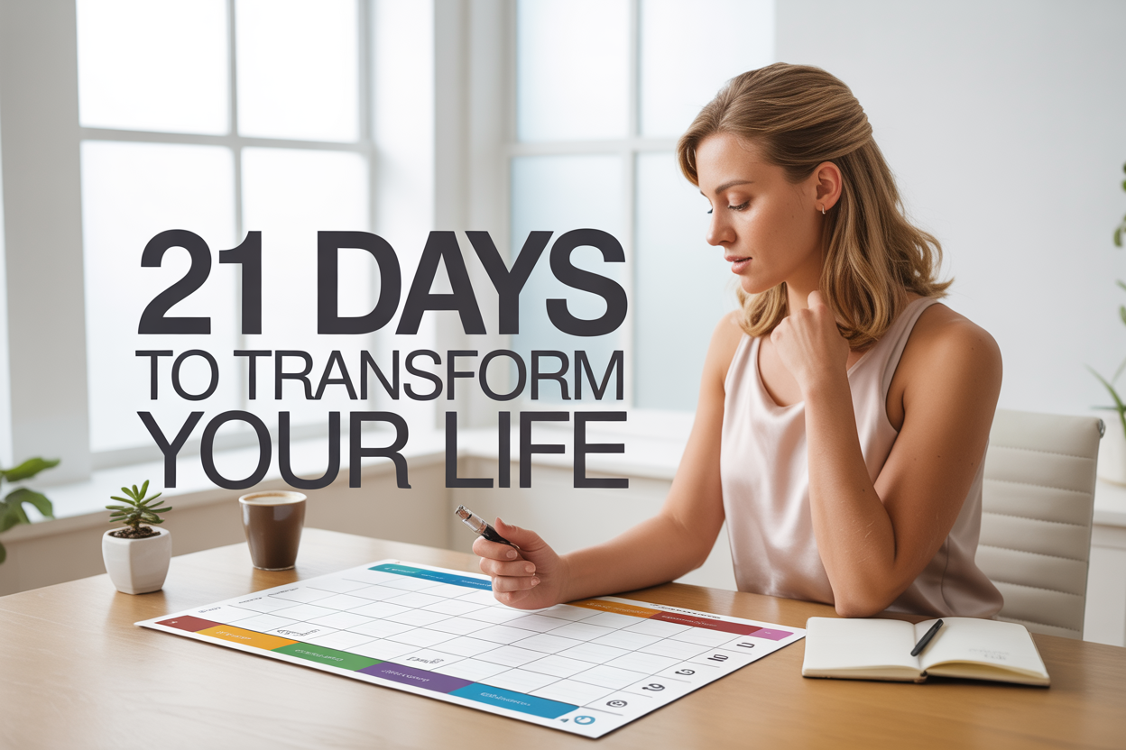 Just 21 Days Rewire Habits, Redesign Your Life